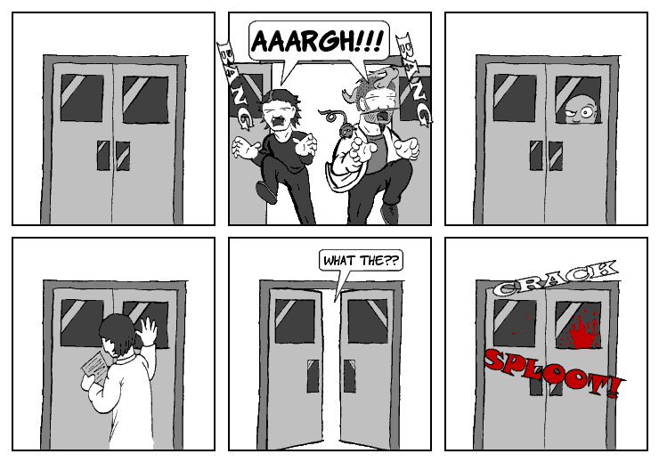 Comic number 168 -  Run from Zombies