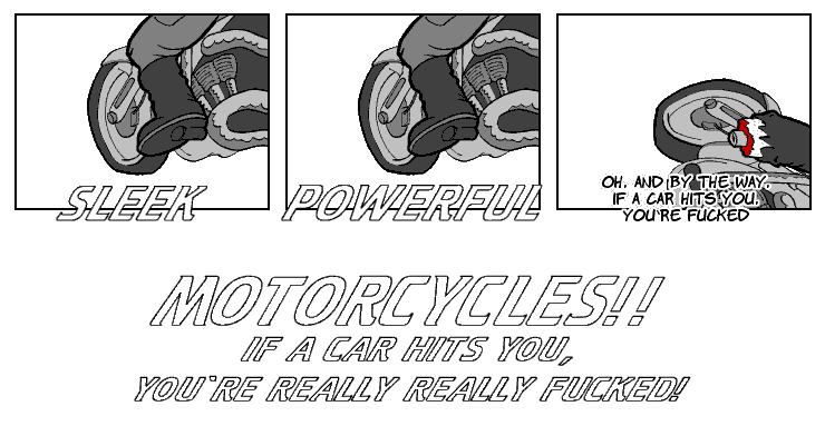Comic number 199 -  Motorcycles